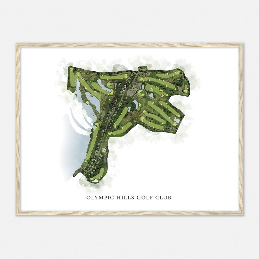 Print of Olympic Hills Golf Club Classic Map