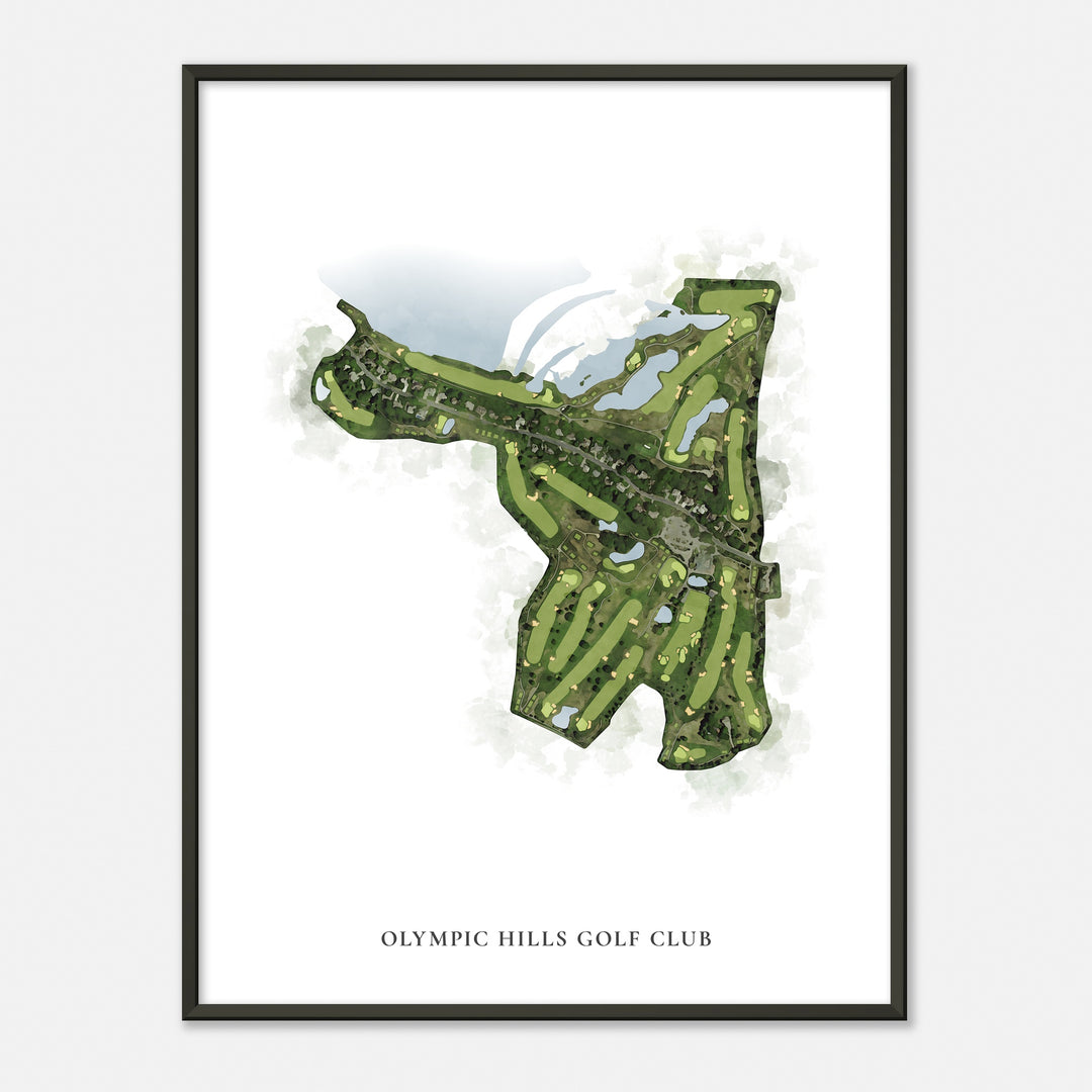 Print of Olympic Hills Golf Club Classic Map