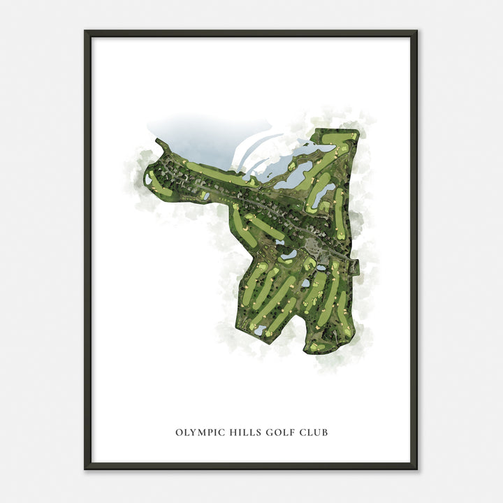 Print of Olympic Hills Golf Club Classic Map