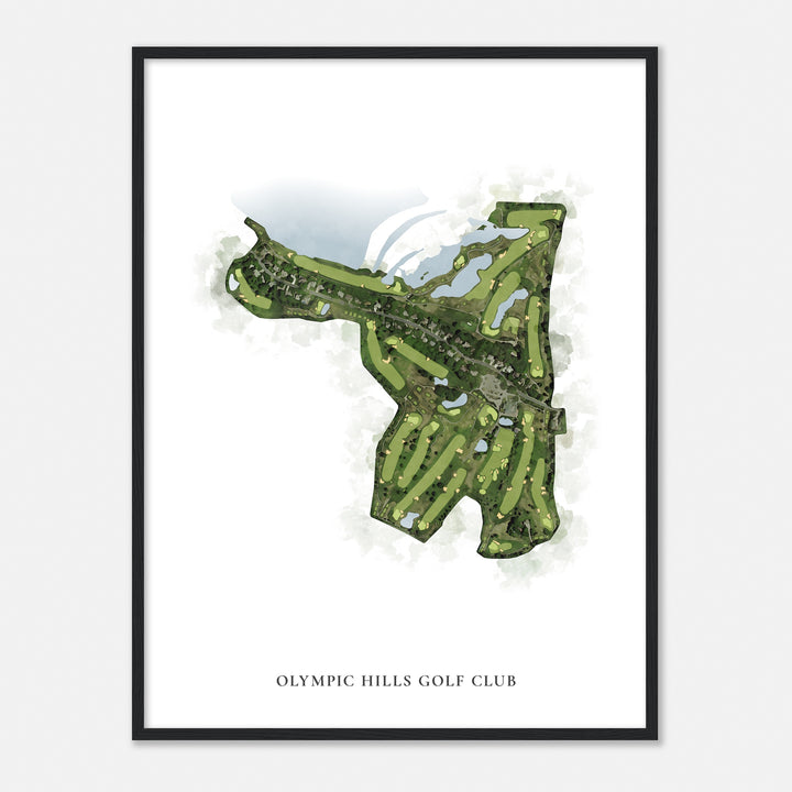 Print of Olympic Hills Golf Club Classic Map