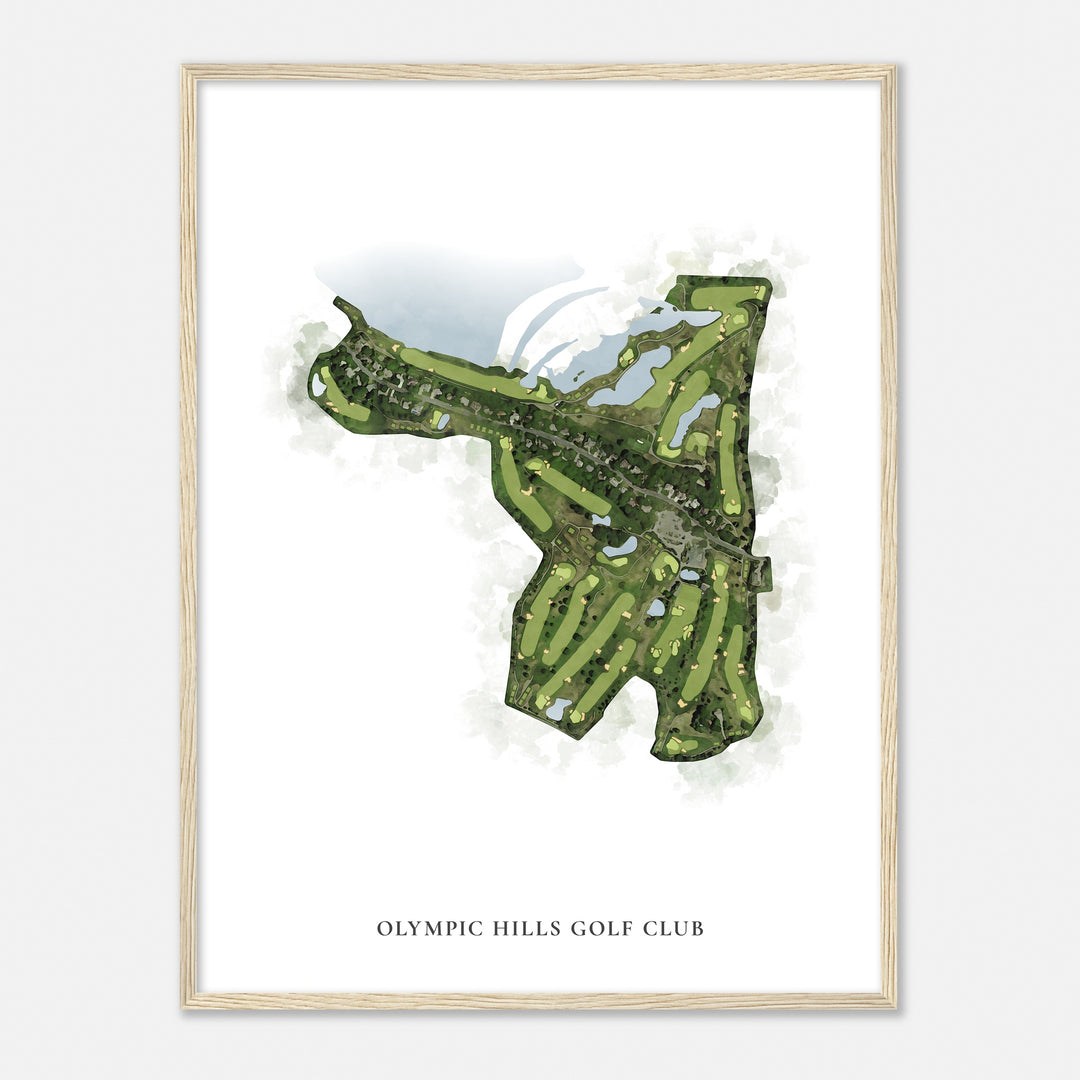 Print of Olympic Hills Golf Club Classic Map