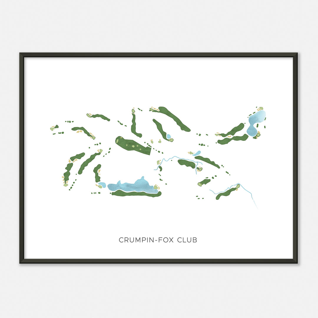 Print of Crumpin-Fox Club Modern Map