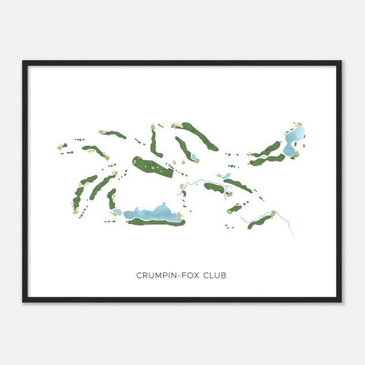 Print of Crumpin-Fox Club Modern Map