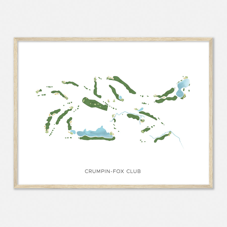 Print of Crumpin-Fox Club Modern Map