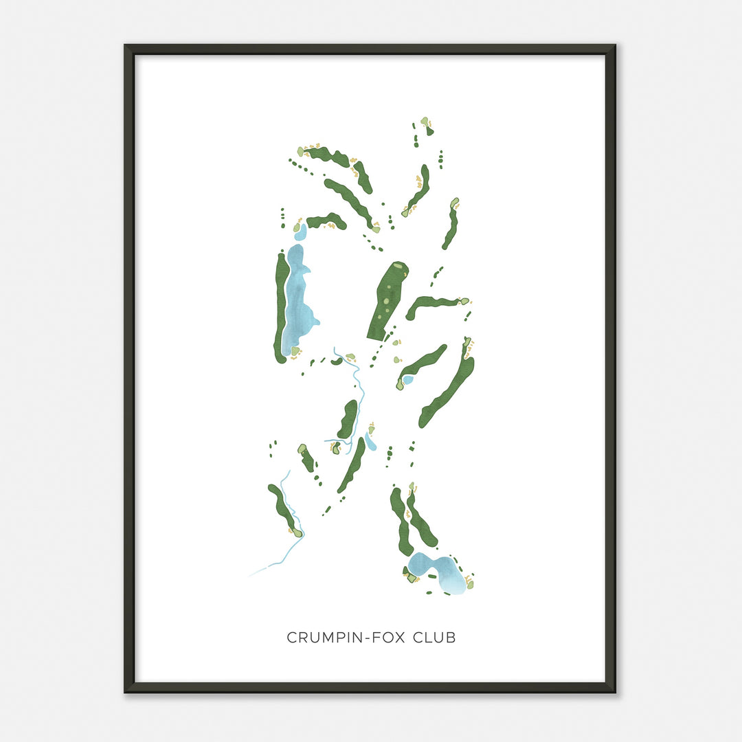 Print of Crumpin-Fox Club Modern Map