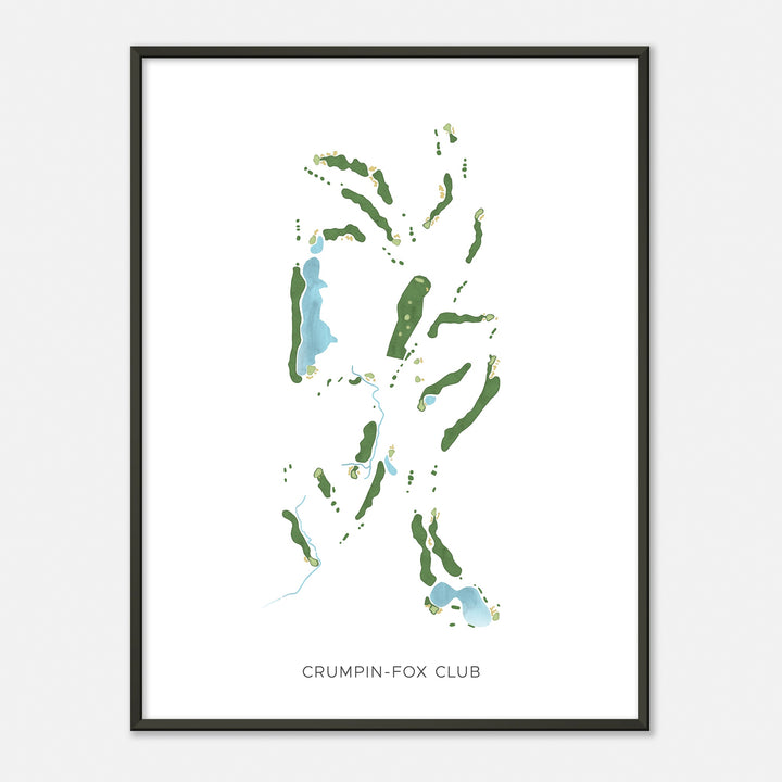 Print of Crumpin-Fox Club Modern Map