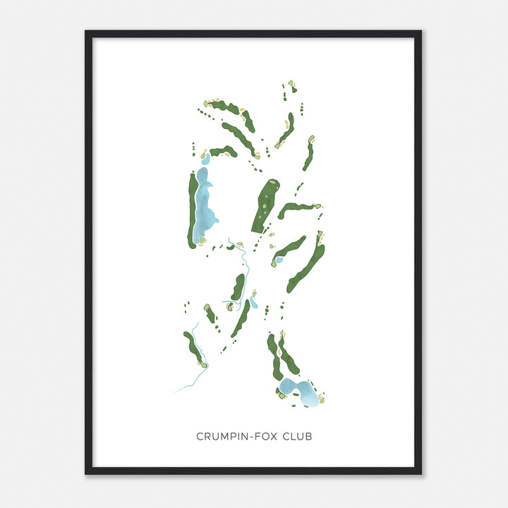 Print of Crumpin-Fox Club Modern Map