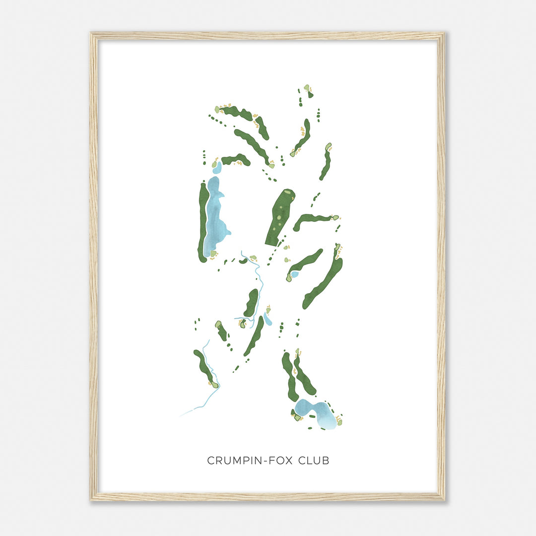 Print of Crumpin-Fox Club Modern Map