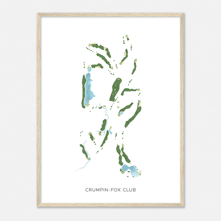 Print of Crumpin-Fox Club Modern Map