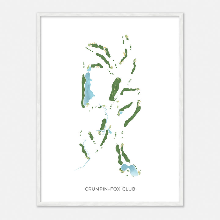 Print of Crumpin-Fox Club Modern Map