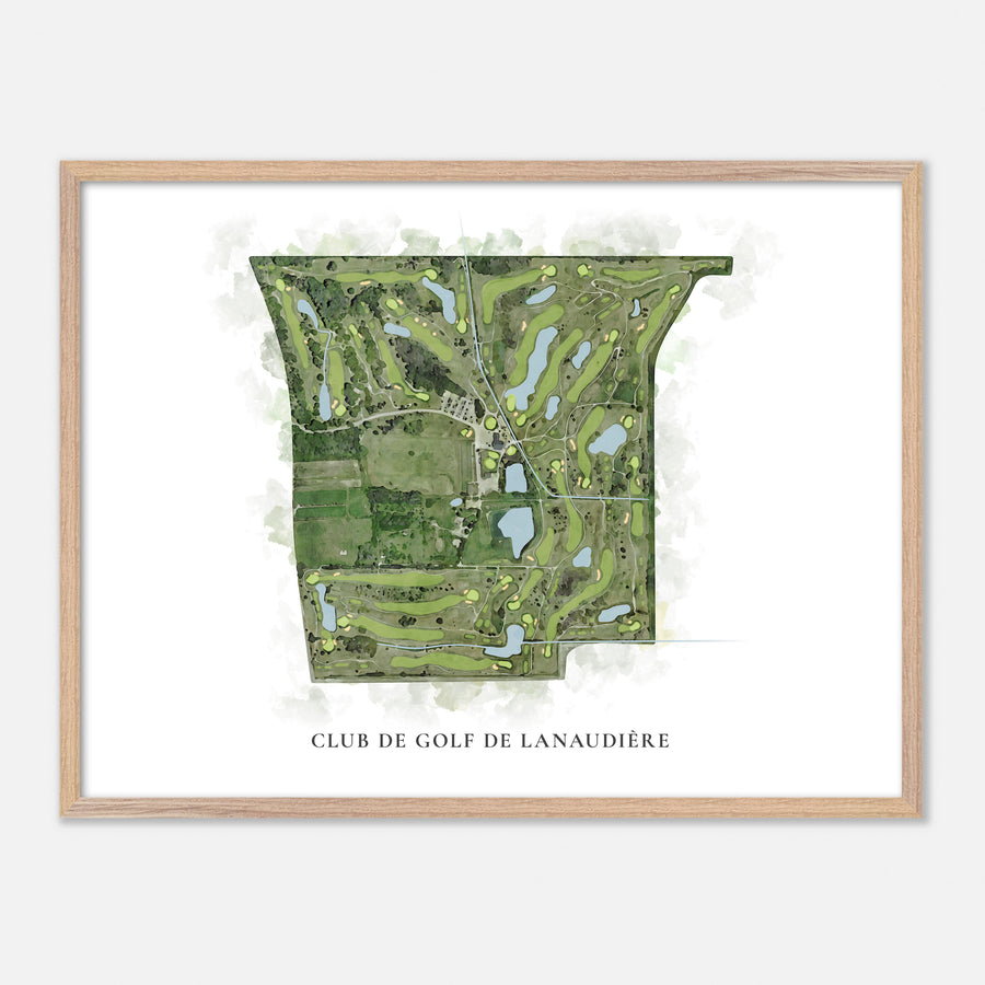 Print of Club De Golf De Lanaudière Classic Map