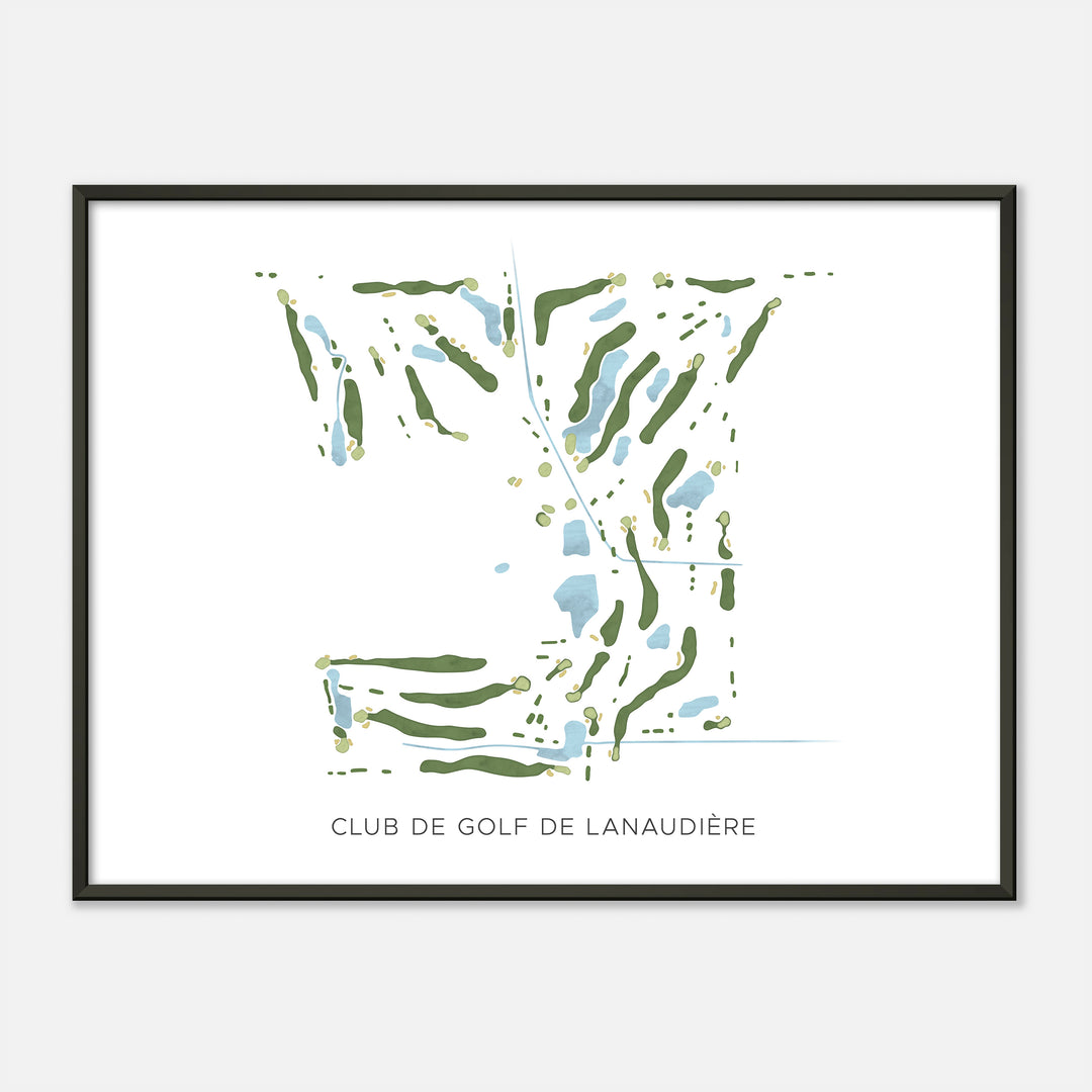 Print of Club De Golf De Lanaudière Modern Map