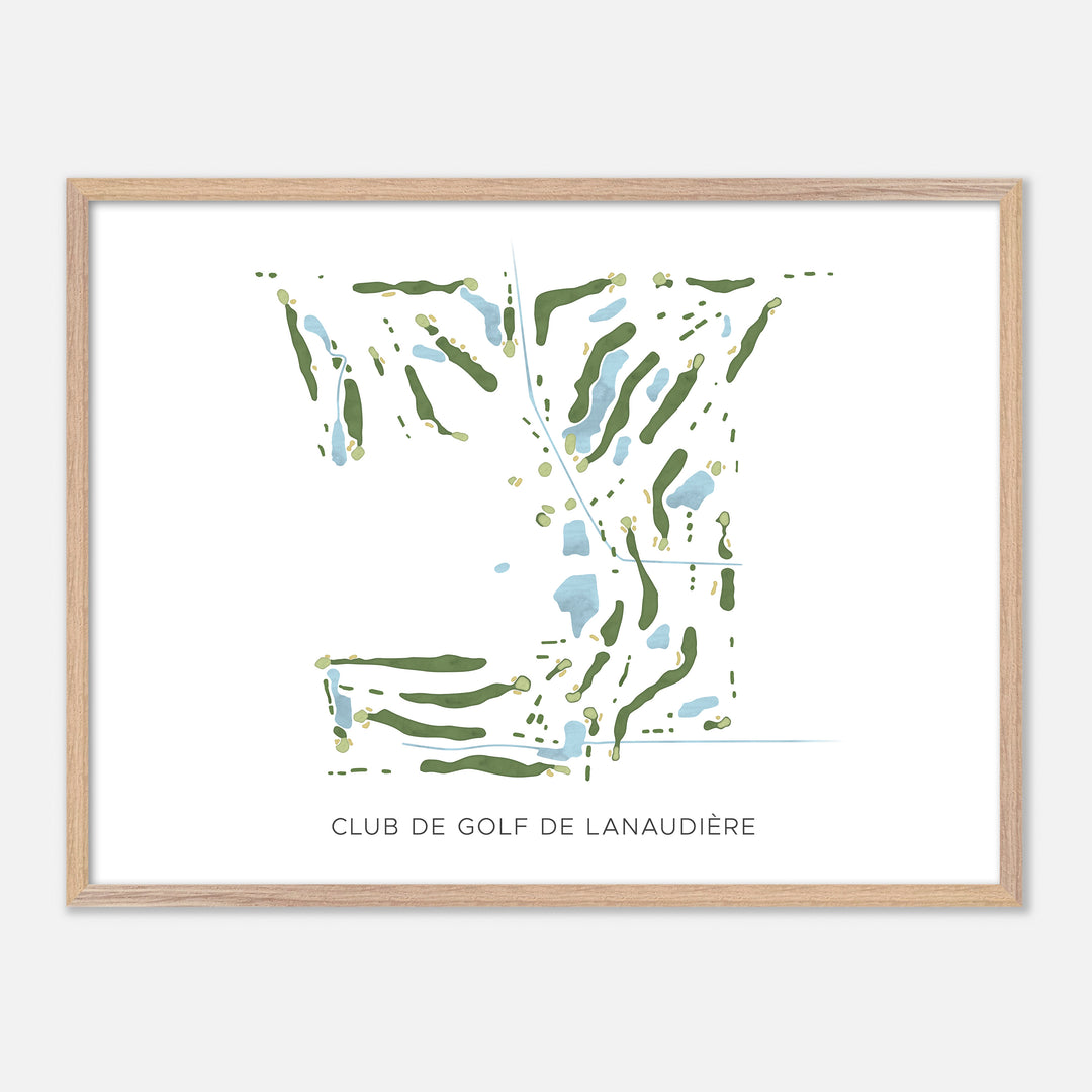 Print of Club De Golf De Lanaudière Modern Map
