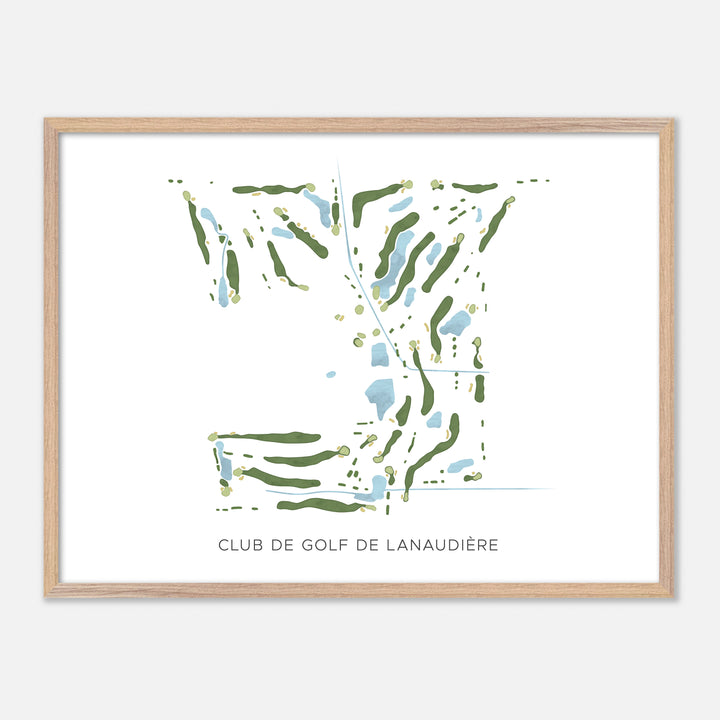 Print of Club De Golf De Lanaudière Modern Map
