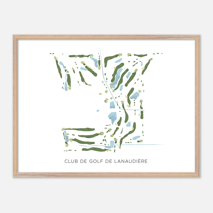 Print of Club De Golf De Lanaudière Modern Map