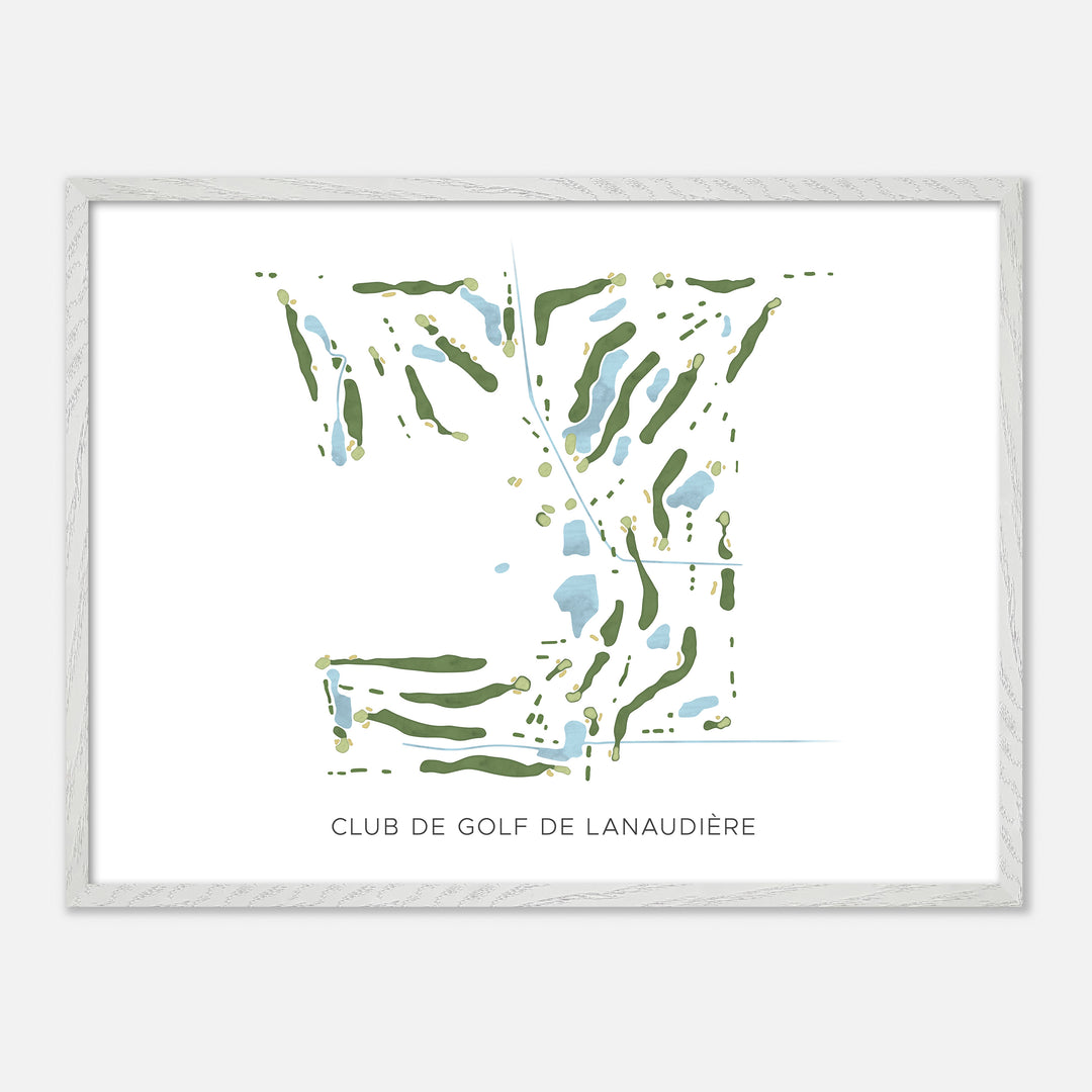 Print of Club De Golf De Lanaudière Modern Map