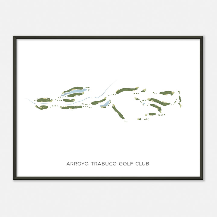 Print of Arroyo Trabuco Golf Club Modern Map