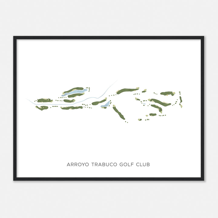 Print of Arroyo Trabuco Golf Club Modern Map