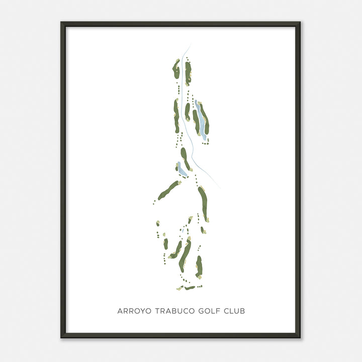 Print of Arroyo Trabuco Golf Club Modern Map