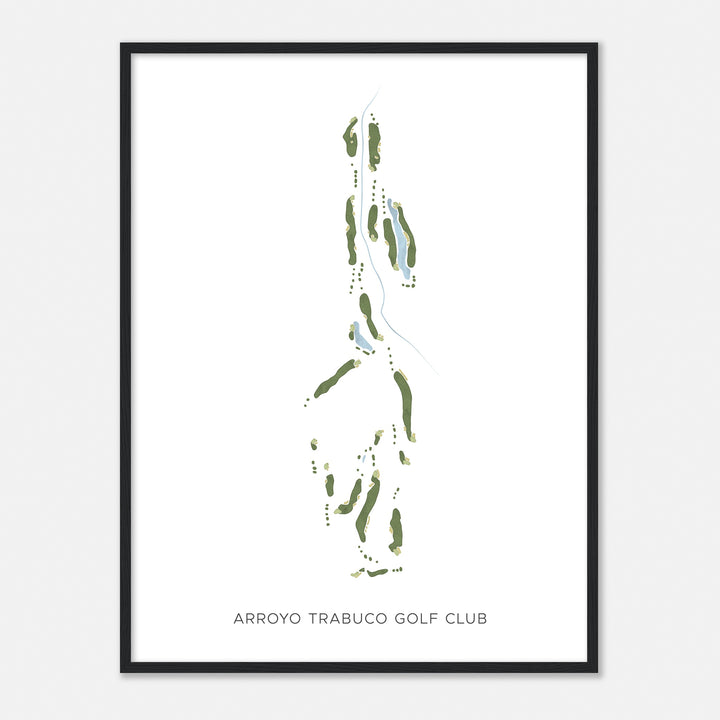 Print of Arroyo Trabuco Golf Club Modern Map