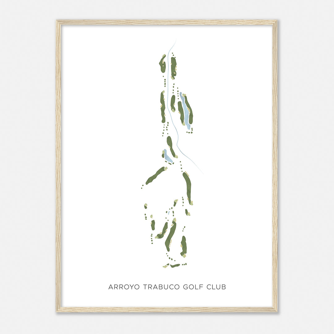 Print of Arroyo Trabuco Golf Club Modern Map