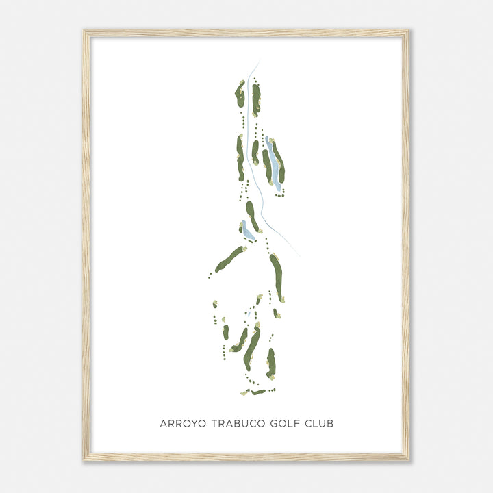 Print of Arroyo Trabuco Golf Club Modern Map