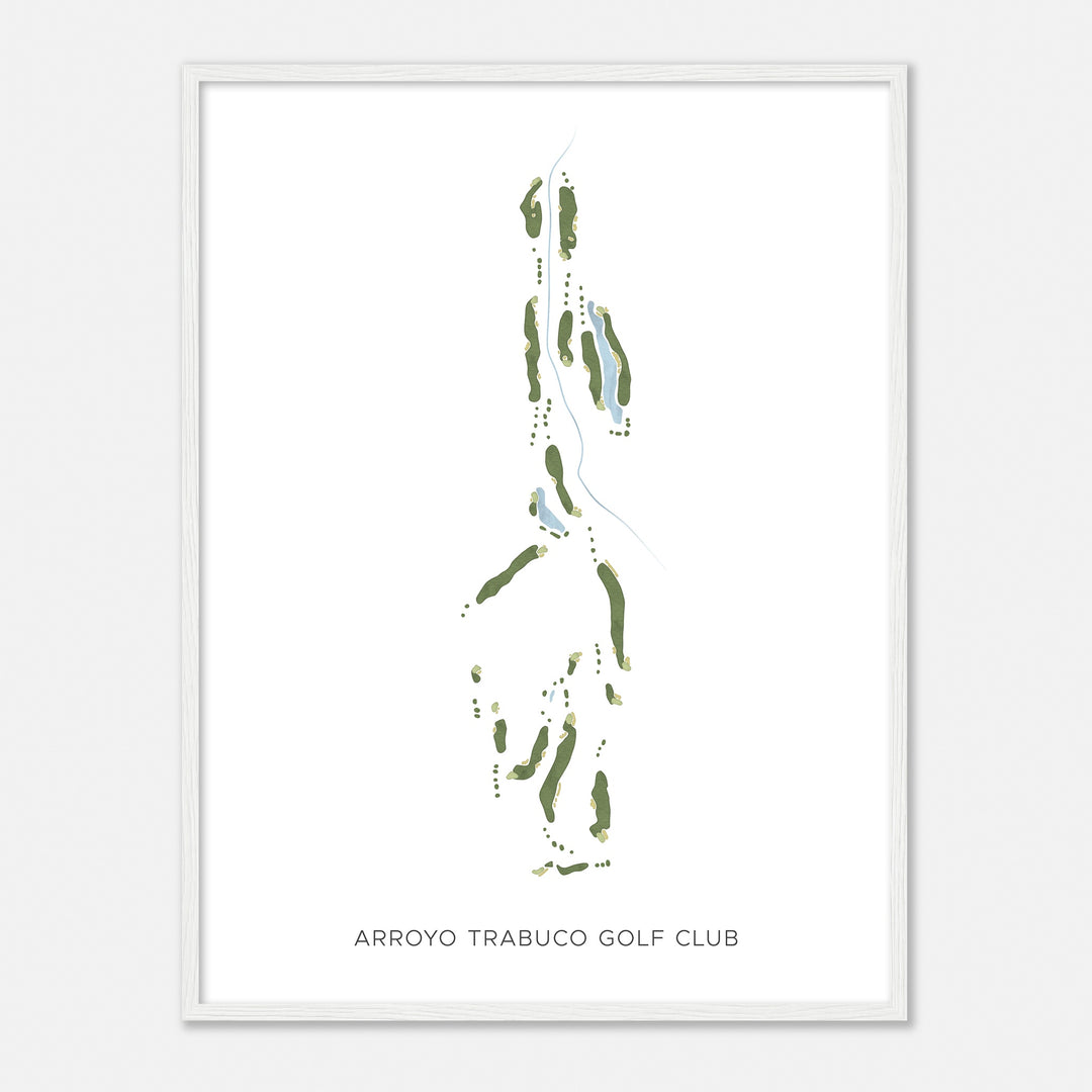 Print of Arroyo Trabuco Golf Club Modern Map