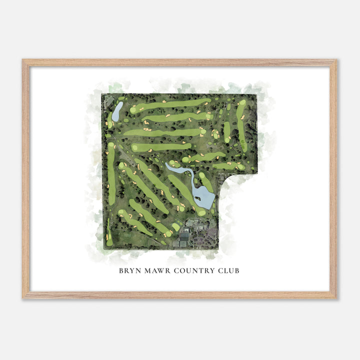 Print of Bryn Mawr Country Club Classic Map