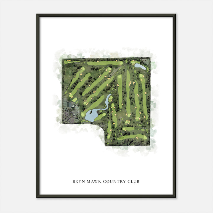 Print of Bryn Mawr Country Club Classic Map
