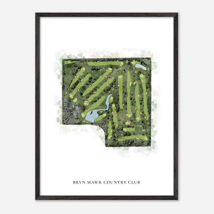Print of Bryn Mawr Country Club Classic Map