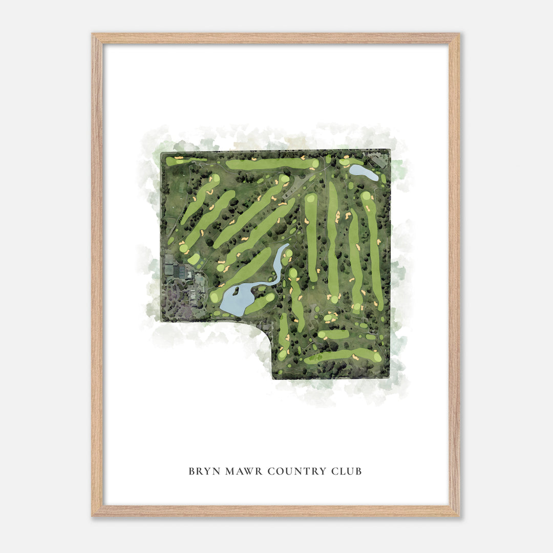 Print of Bryn Mawr Country Club Classic Map