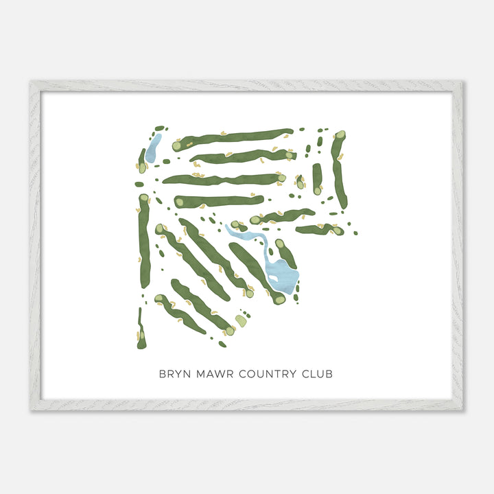 Print of Bryn Mawr Country Club Modern Map