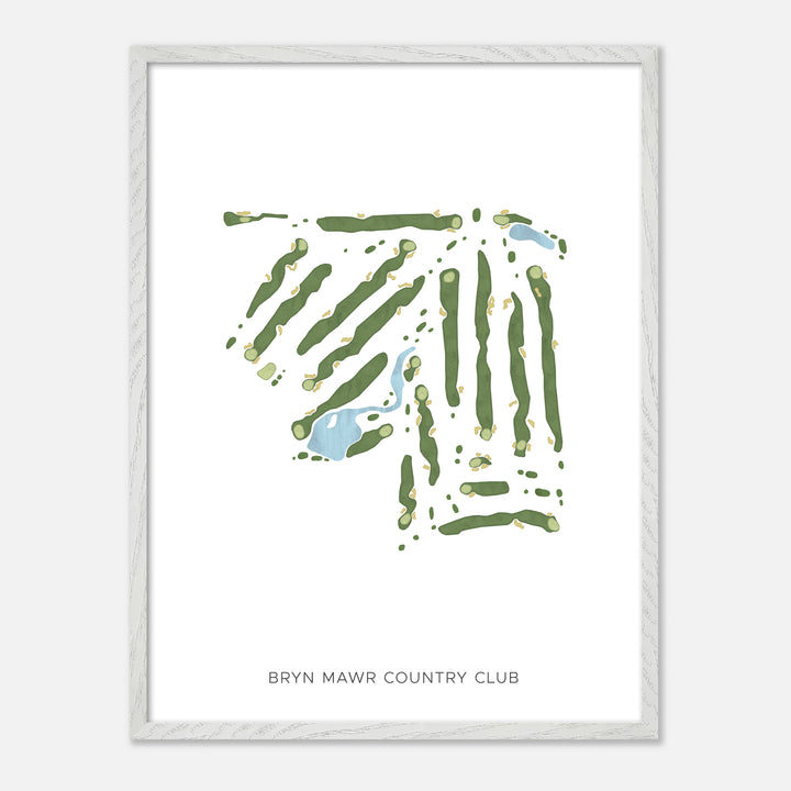 Print of Bryn Mawr Country Club Modern Map