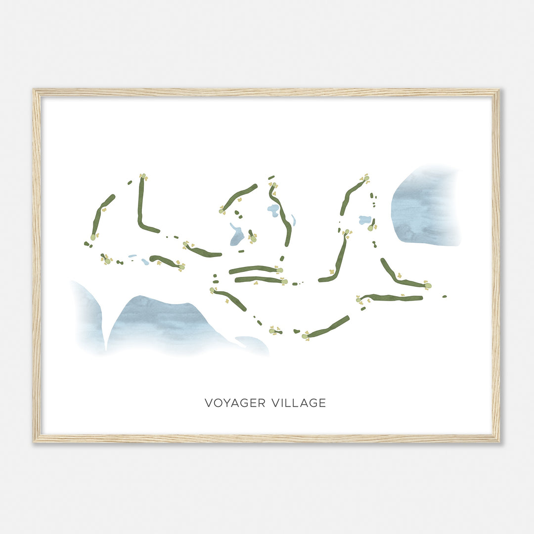 Print of Voyager Village Modern Map