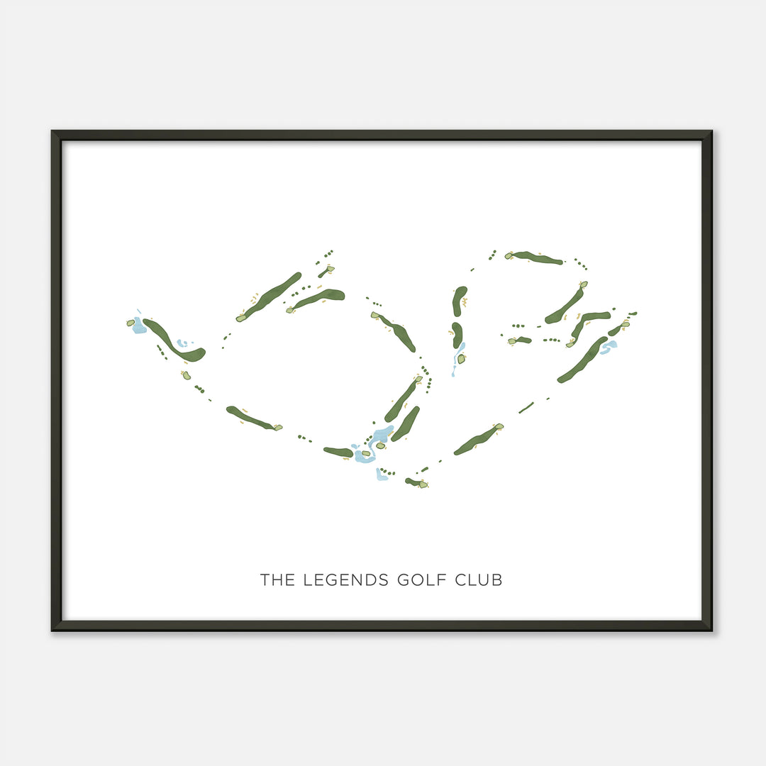 Print of The Legends Golf Club Modern Map