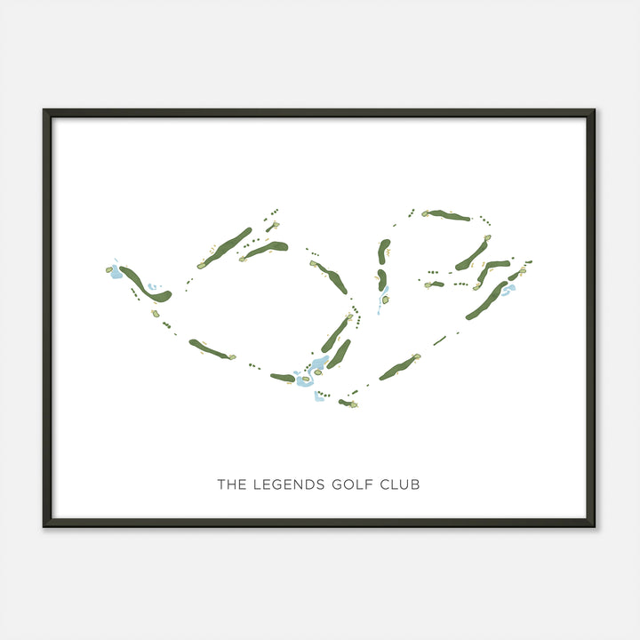 Print of The Legends Golf Club Modern Map