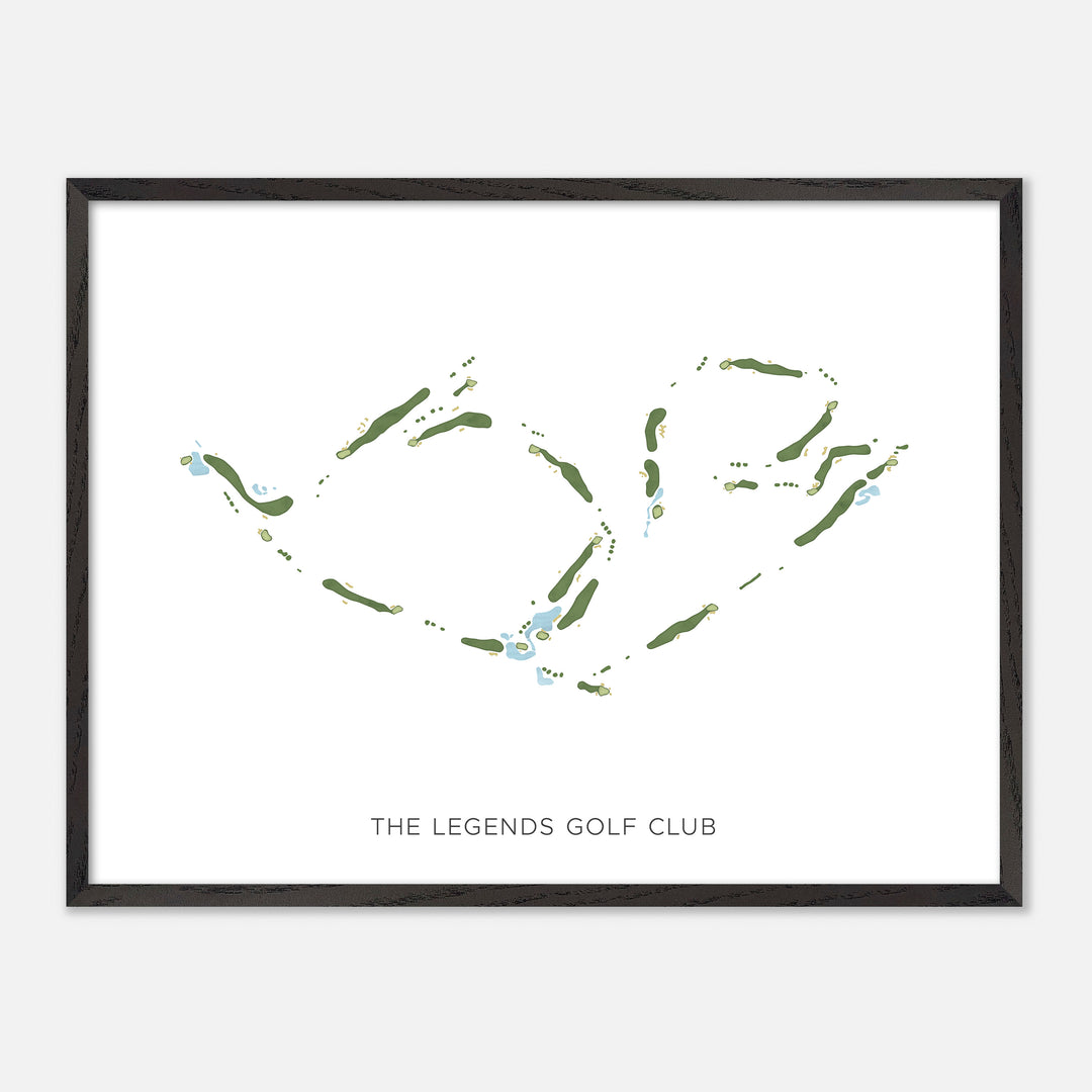 Print of The Legends Golf Club Modern Map