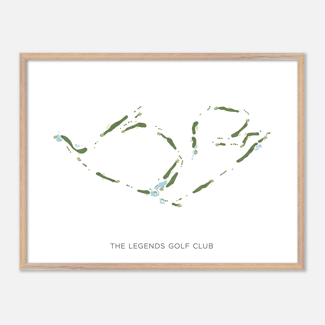 Print of The Legends Golf Club Modern Map