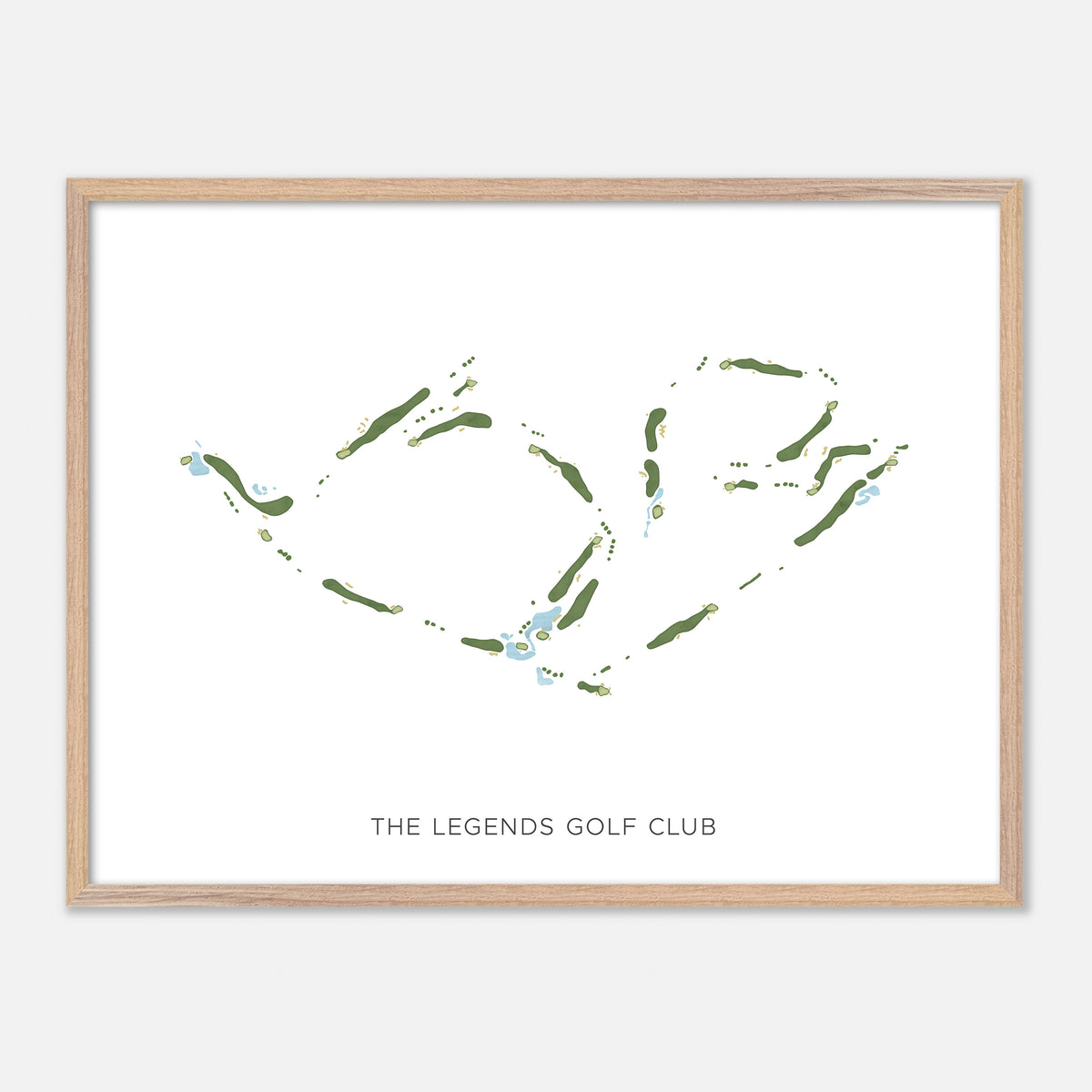 Print of The Legends Golf Club Modern Map