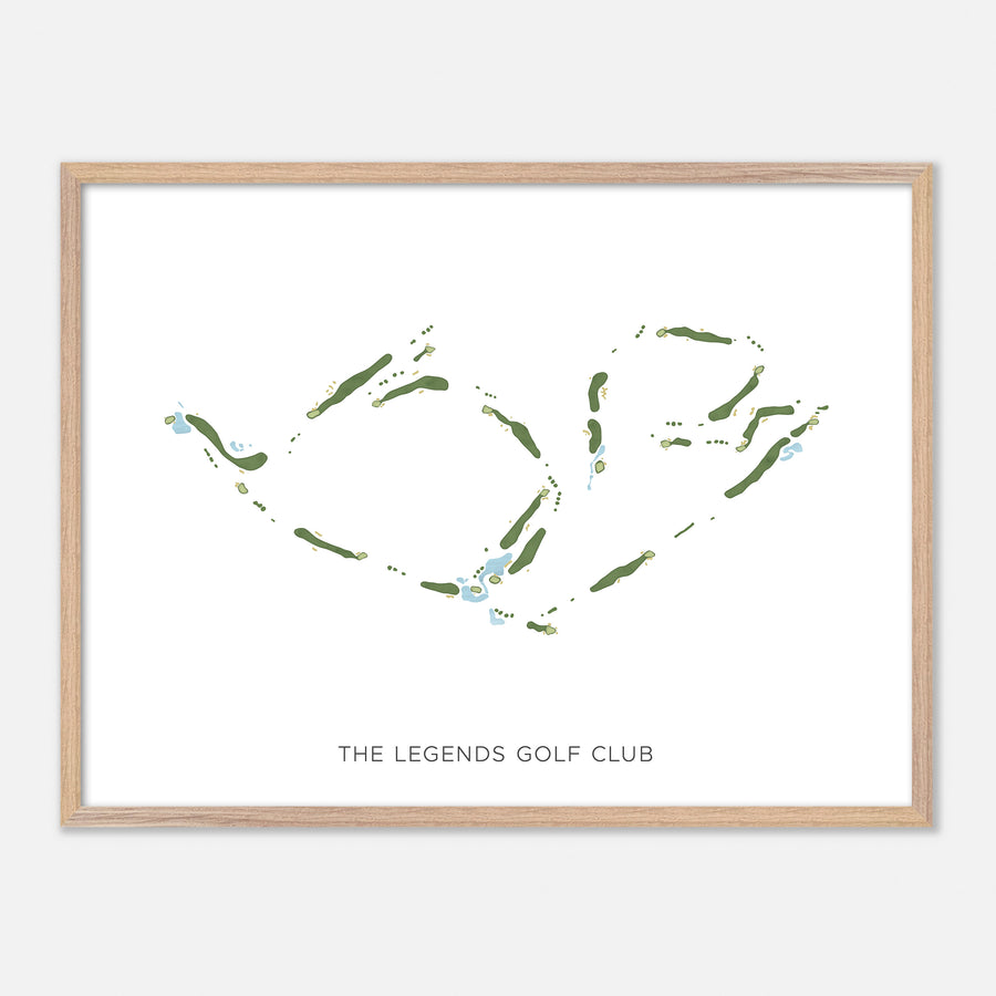 Print of The Legends Golf Club Modern Map