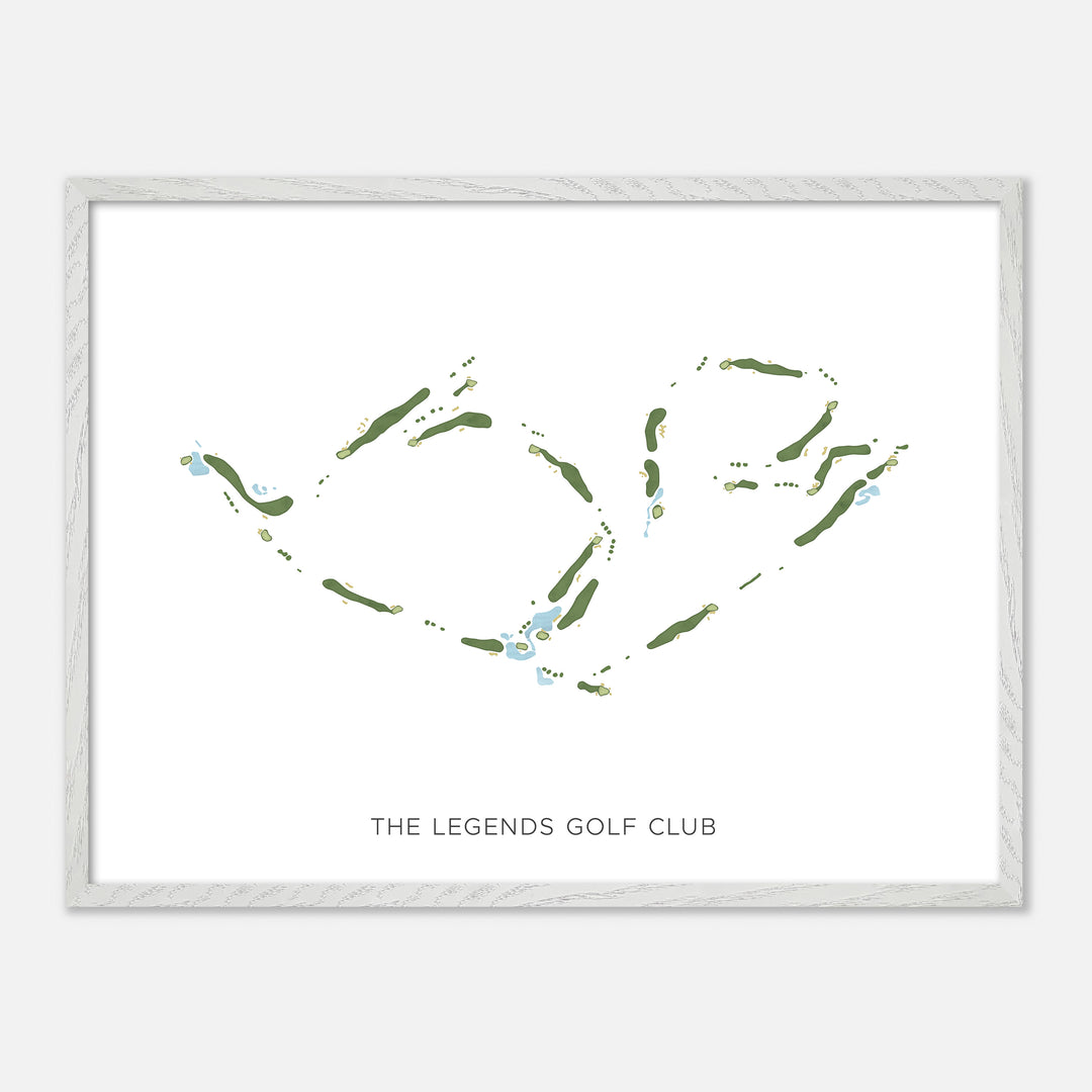 Print of The Legends Golf Club Modern Map