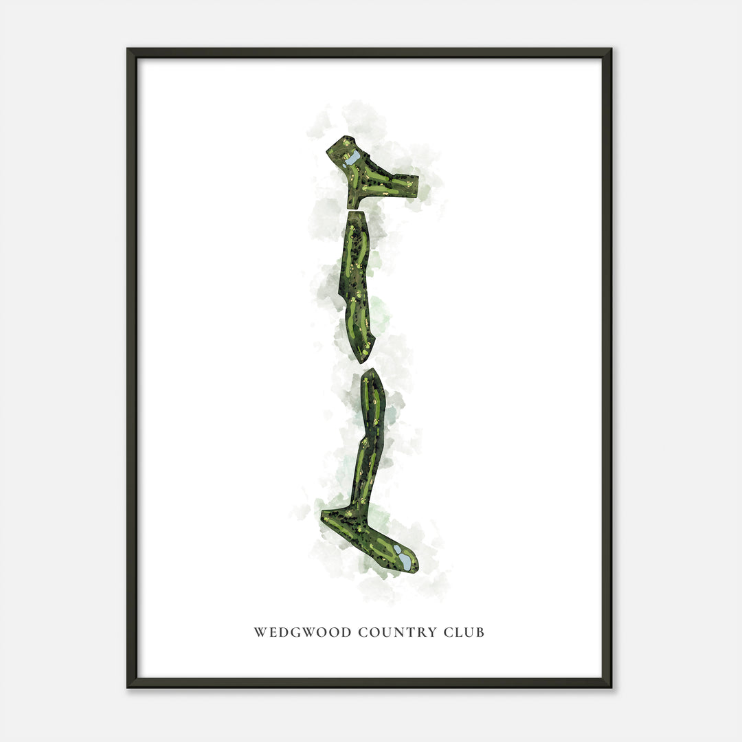 Print of Wedgwood Country Club Classic Map