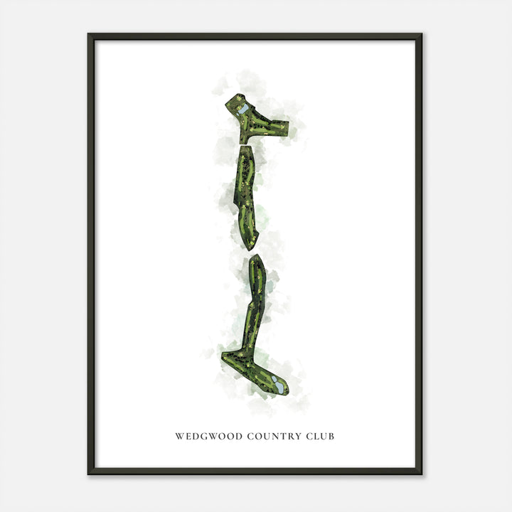Print of Wedgwood Country Club Classic Map