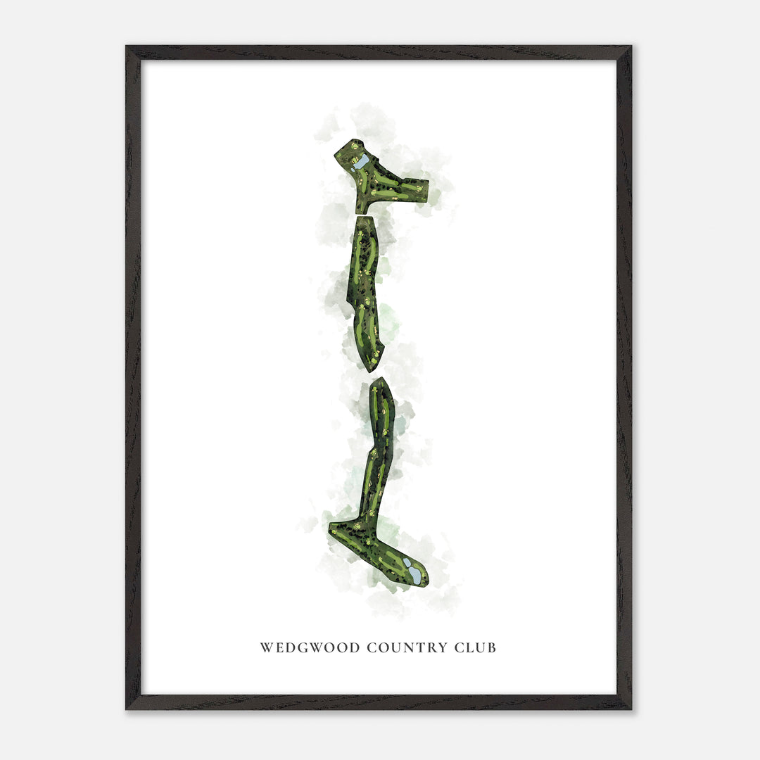 Print of Wedgwood Country Club Classic Map