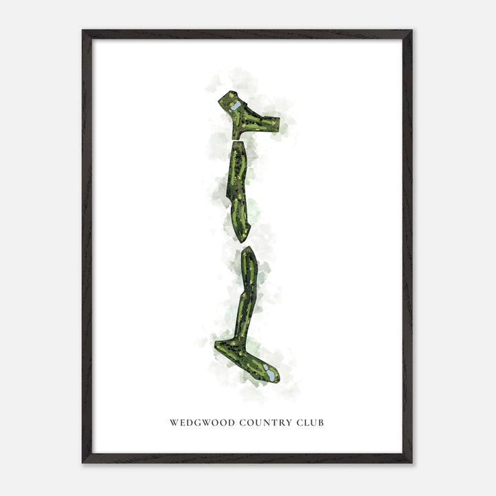 Print of Wedgwood Country Club Classic Map