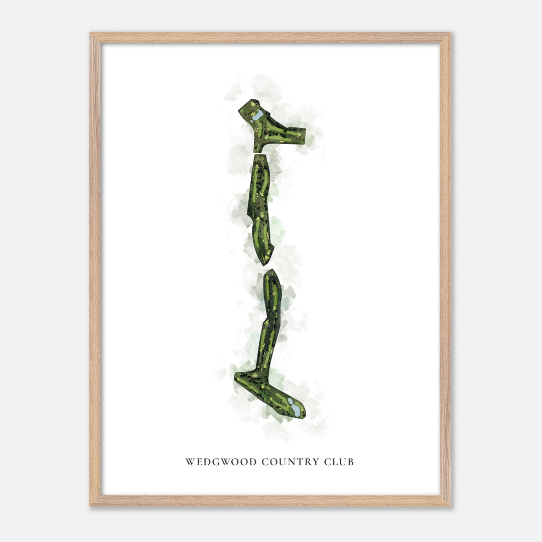 Print of Wedgwood Country Club Classic Map