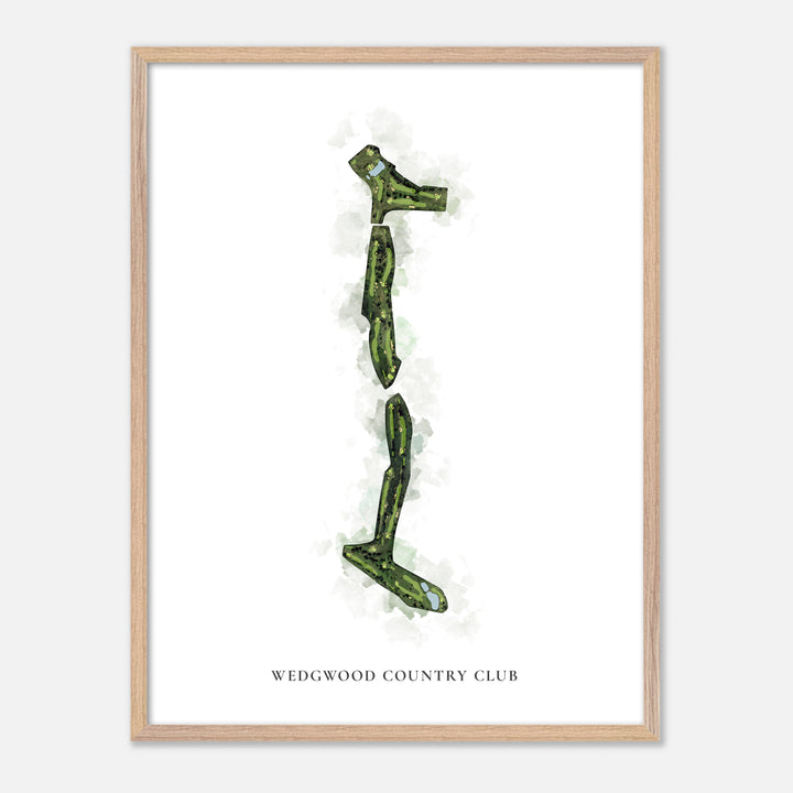 Print of Wedgwood Country Club Classic Map