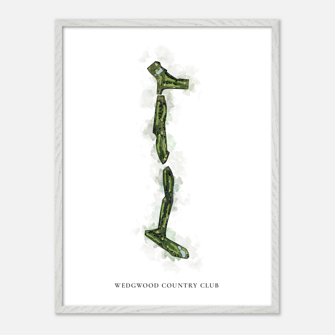 Print of Wedgwood Country Club Classic Map
