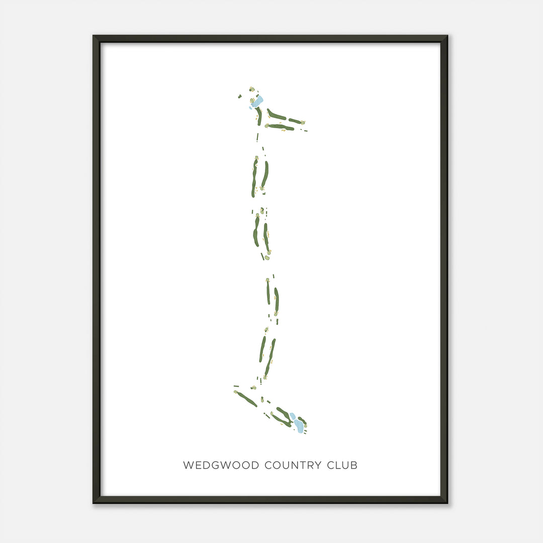 Print of Wedgwood Country Club Modern Map