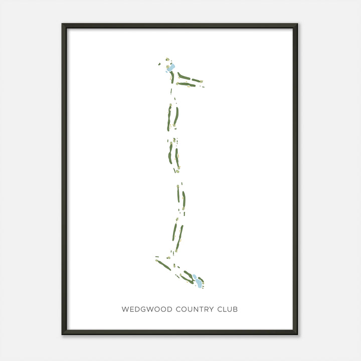 Print of Wedgwood Country Club Modern Map